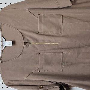 Drapers And Damons Petites Dress Sz XLP Mushroom Color Like New